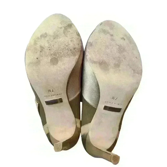 Badgley Mischka Satin Pumps Size 7M - Picture 7 of 8